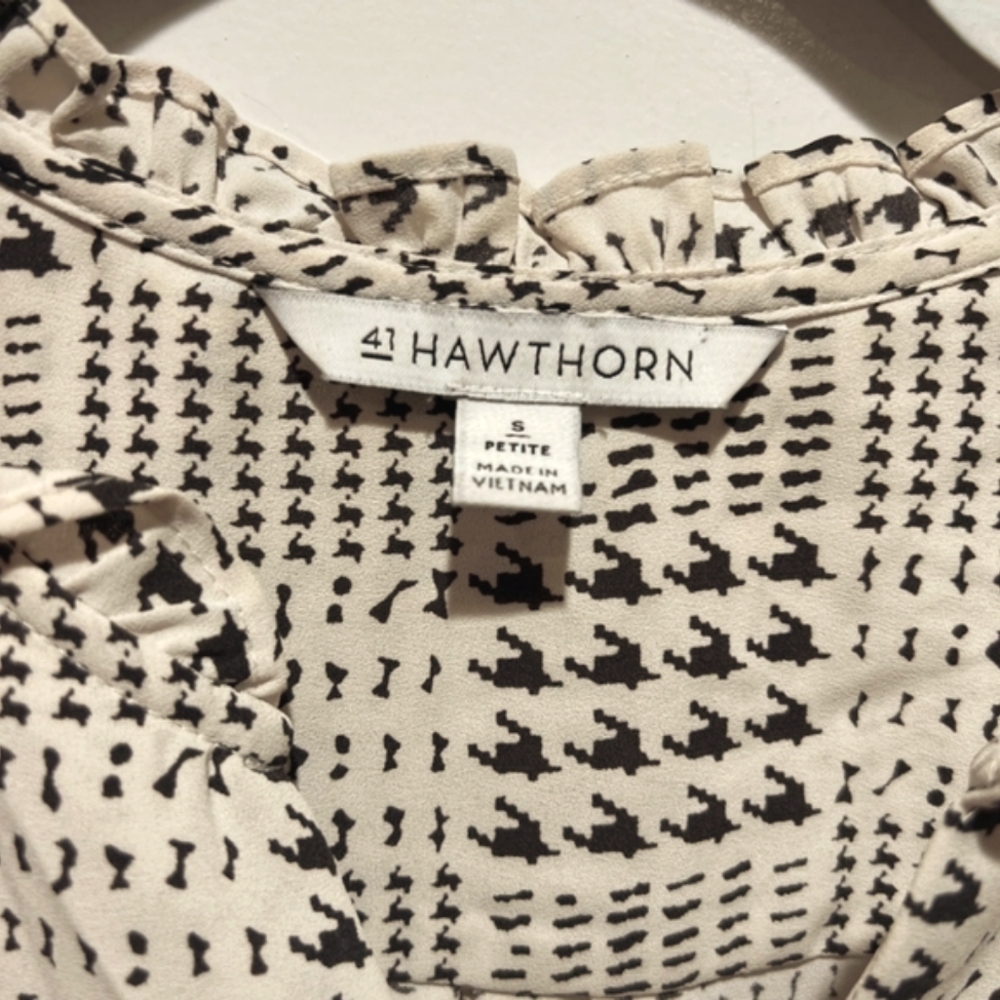 Hawthorn 41 Tiffiny Tulip Sleeve Blouse, Sz Small - Picture 7 of 10
